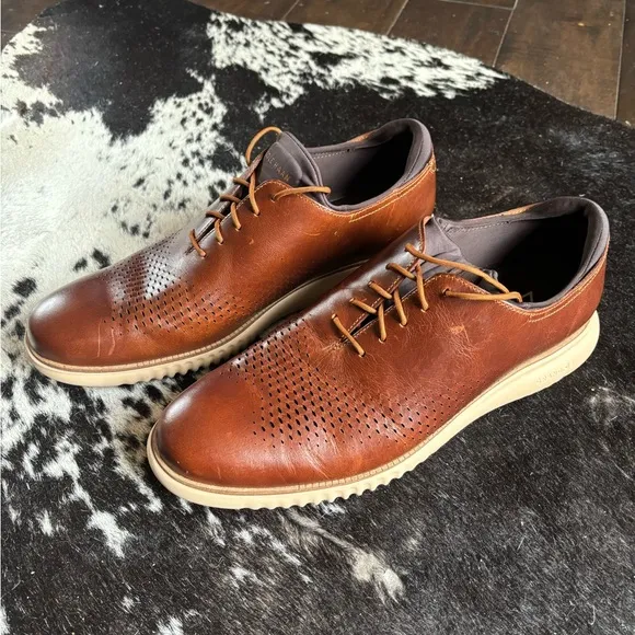 Cole Haan Men's 2.Zerogrand Laser Wing C38948 Acorn - Sesame