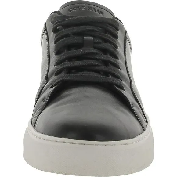 Cole Haan Mens Jensen Black Leather Casual And Fashion Sneakers Shoes NWOB