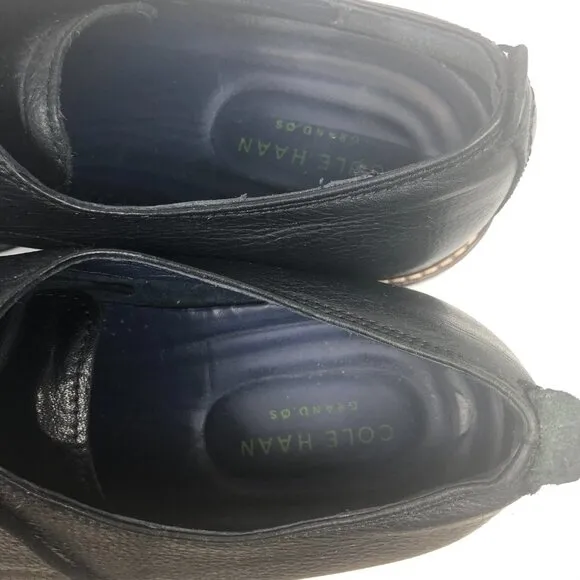 COLE HAAN Men's Oxford Black Shoes US 10-1/2 M C26150 Grand OS Leather Cap Toe