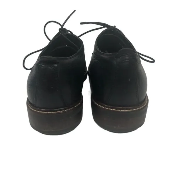 COLE HAAN Men's Oxford Black Shoes US 10-1/2 M C26150 Grand OS Leather Cap Toe