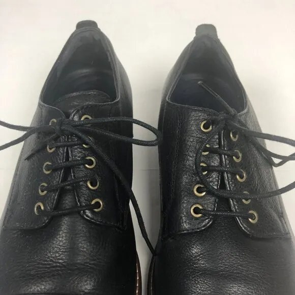 COLE HAAN Men's Oxford Black Shoes US 10-1/2 M C26150 Grand OS Leather Cap Toe