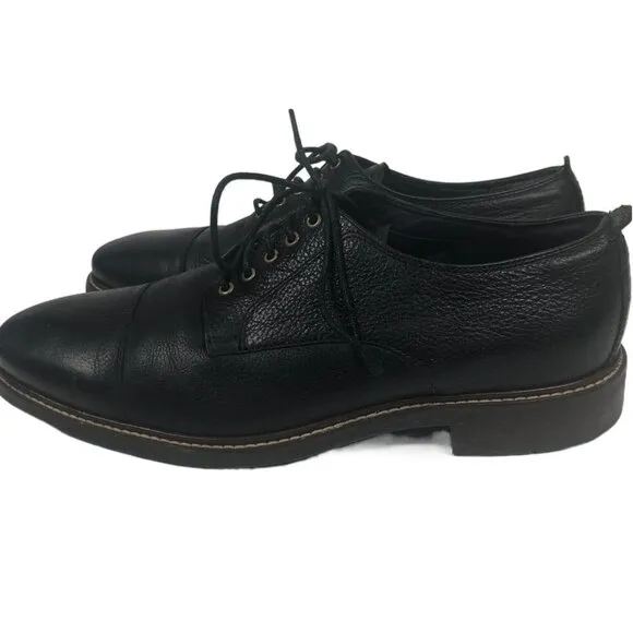 COLE HAAN Men's Oxford Black Shoes US 10-1/2 M C26150 Grand OS Leather Cap Toe