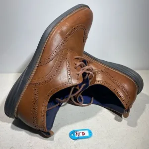 COLE HAAN Men's Size 11,5 M Grand Evolution Wingtip brown leather shoes C26385