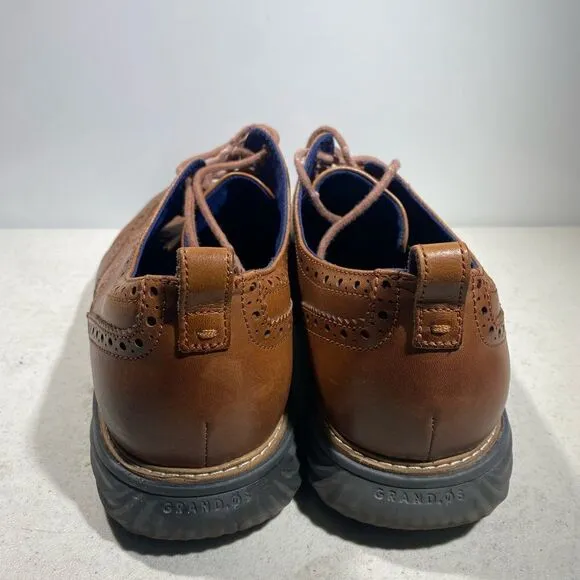 COLE HAAN Men's Size 11,5 M Grand Evolution Wingtip brown leather shoes C26385