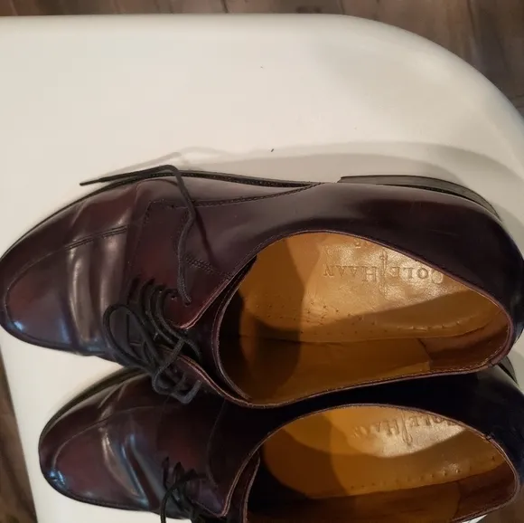 Cole Haan Mens Sz 11 Nike Air Lot Burgundy Leather