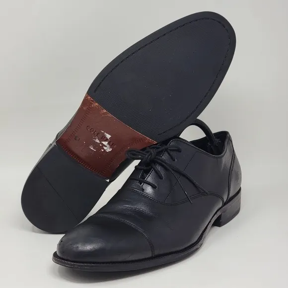 Cole Haan Men's Williams Cap Toe Oxford Black Shoes C12202 Size 11 M Pre-owned
