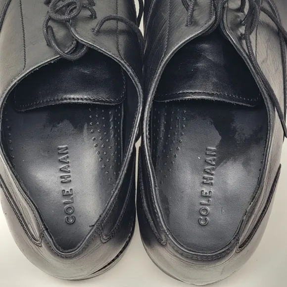 Cole Haan Men's Williams Cap Toe Oxford Black Shoes C12202 Size 11 M Pre-owned