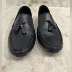 Cole Haan Womens Leather Tassel Driving Shoes Loafer Black Women Size 8.5