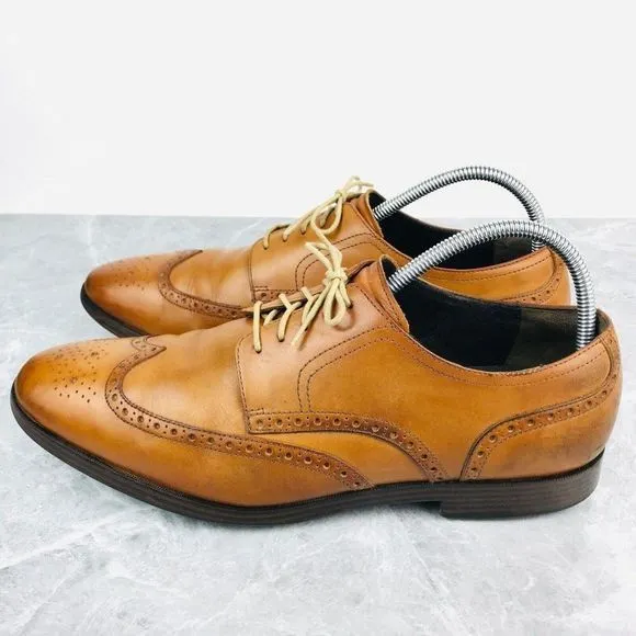Cole Haan Jefferson Grand OS Mens Size 12 Shoes Leather Wingtip Shoes C23795‎