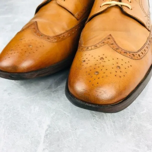 Cole Haan Jefferson Grand OS Mens Size 12 Shoes Leather Wingtip Shoes C23795‎