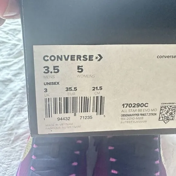 Converse All Star BB Evo Mid Shanghai Men's Shoes 170290C Size 3.5
