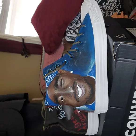 Converse All-star Tupac tribute shoes