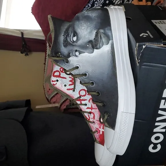 Converse All-star Tupac tribute shoes