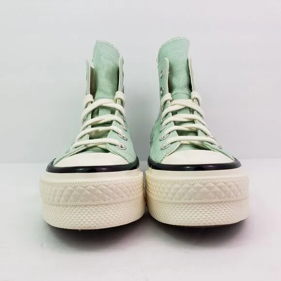 Converse Chuck 70 Plus HI Womens Size 7 Sticky Aloe Egret Black Sneaker Shoes