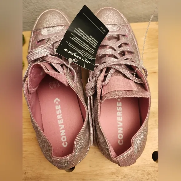 Converse Chuck Taylor All Star 162993C Unisex Pink Glitter Shoes US Size M8/W10