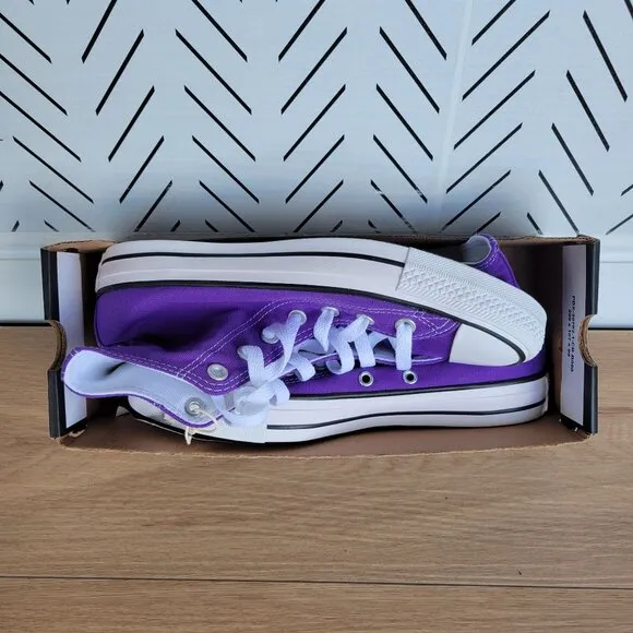 🤩Converse Chuck Taylor All Star Canvas Hi Top Size 5.5 Men Shoes Violet 134833F