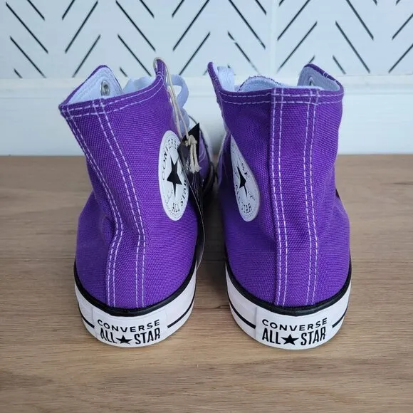 🤩Converse Chuck Taylor All Star Canvas Hi Top Size 5.5 Men Shoes Violet 134833F
