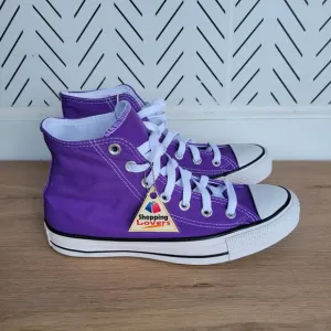 🤩Converse Chuck Taylor All Star Canvas Hi Top Size 5.5 Men Shoes Violet 134833F