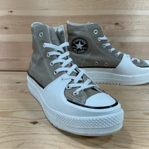 Converse Chuck Taylor All Star Construct Shoes# A03876CMen’s Size 9 Tan White