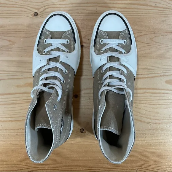 Converse Chuck Taylor All Star Construct Shoes# A03876CMen’s Size 9 Tan White