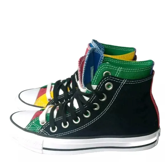 Converse Chuck Taylor All Star Double Upper High 'Black Multi' 167417F Size 6 M