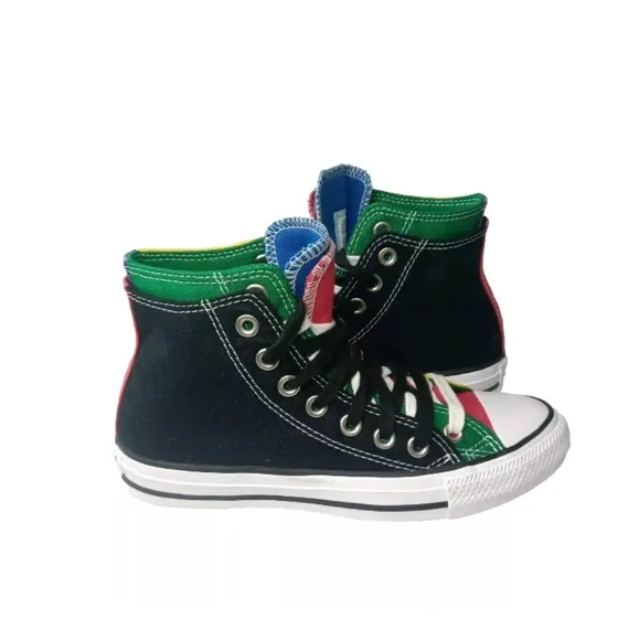 Converse Chuck Taylor All Star Double Upper High 'Black Multi' 167417F Size 6 M