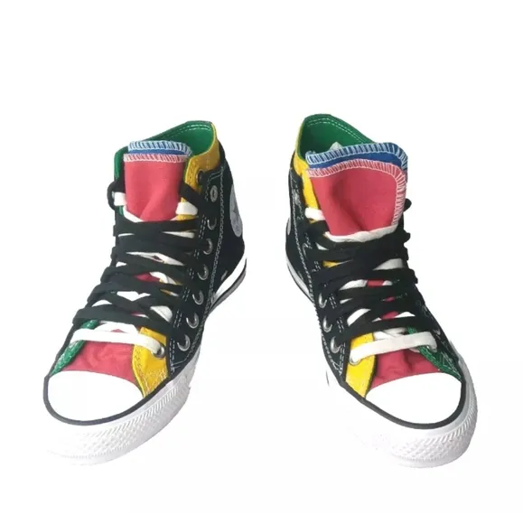 Converse Chuck Taylor All Star Double Upper High 'Black Multi' 167417F Size 6 M