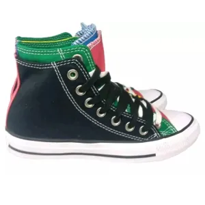 Converse Chuck Taylor All Star Double Upper High 'Black Multi' 167417F Size 6 M