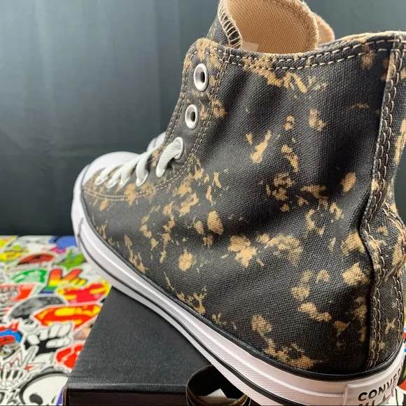 Converse Chuck Taylor All Star Hi Bleach Black Hemp Dip Womens Various