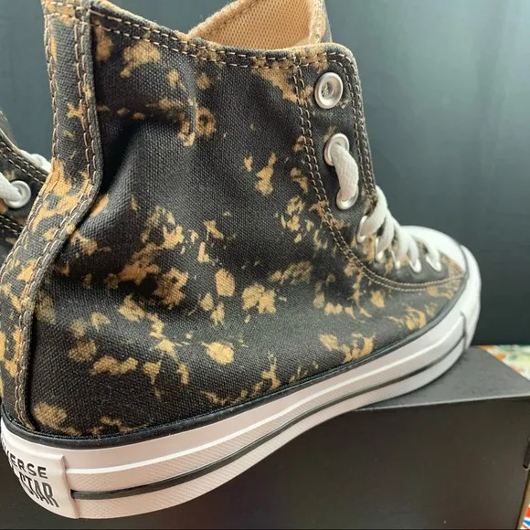 Converse Chuck Taylor All Star Hi Bleach Black Hemp Dip Womens Various