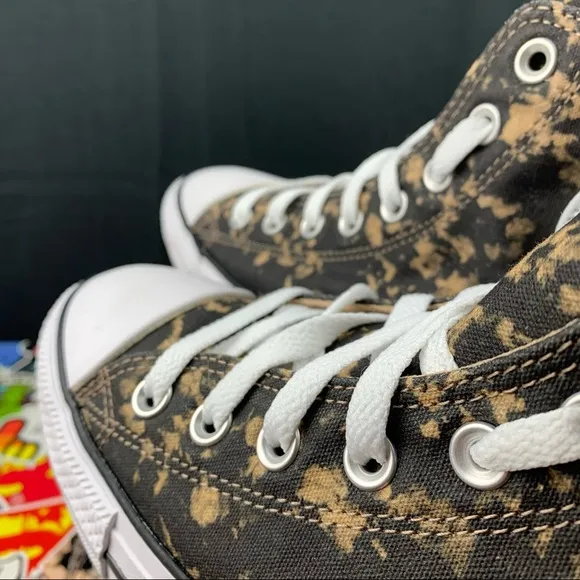 Converse Chuck Taylor All Star Hi Bleach Black Hemp Dip Womens Various