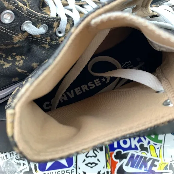 Converse Chuck Taylor All Star Hi Bleach Black Hemp Dip Womens Various