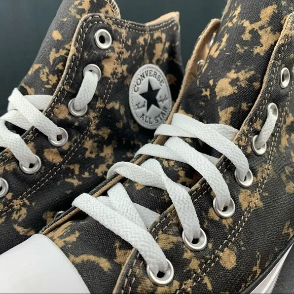 Converse Chuck Taylor All Star Hi Bleach Black Hemp Dip Womens Various