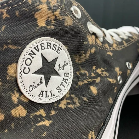 Converse Chuck Taylor All Star Hi Bleach Black Hemp Dip Womens Various