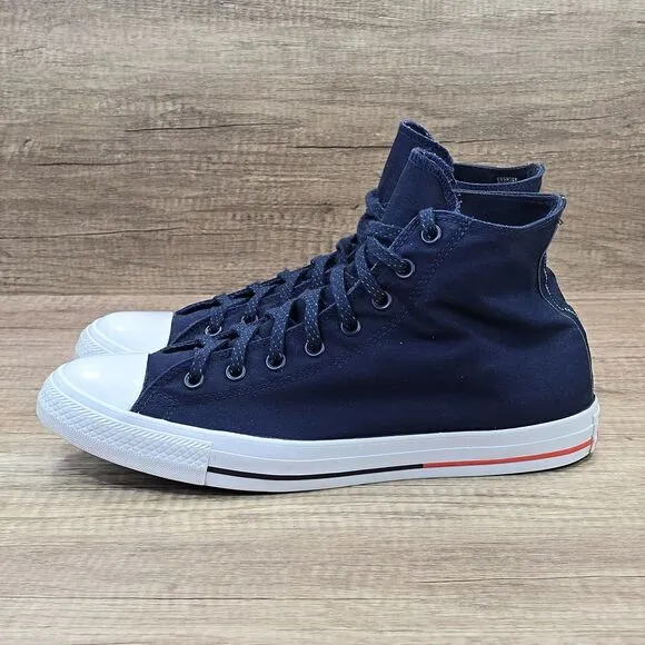 Converse Chuck Taylor All Star Hi Men's Sz 12 Obsidian White Sneakers (153793F)