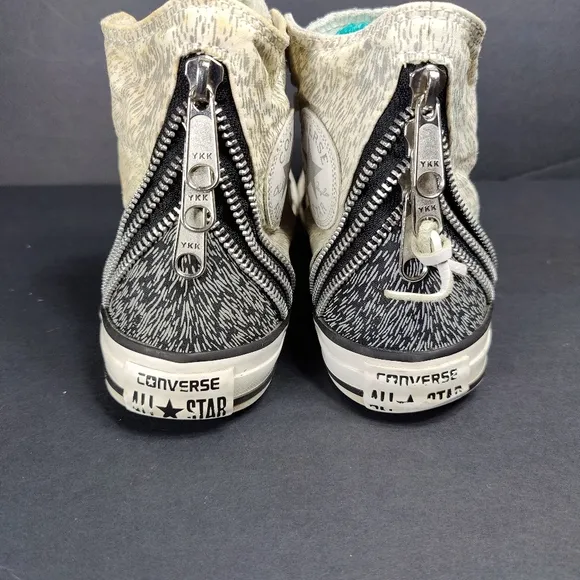 Converse Chuck Taylor All Star Hi Top Reflective Streaks Tri Zipper Men's Size 7