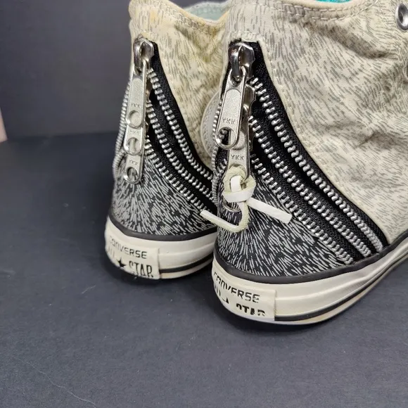 Converse Chuck Taylor All Star Hi Top Reflective Streaks Tri Zipper Men's Size 7