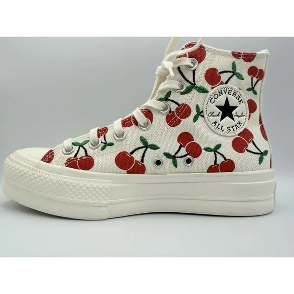 Converse Chuck Taylor All Star Lift Platform Women's Shoes 7 Cherries