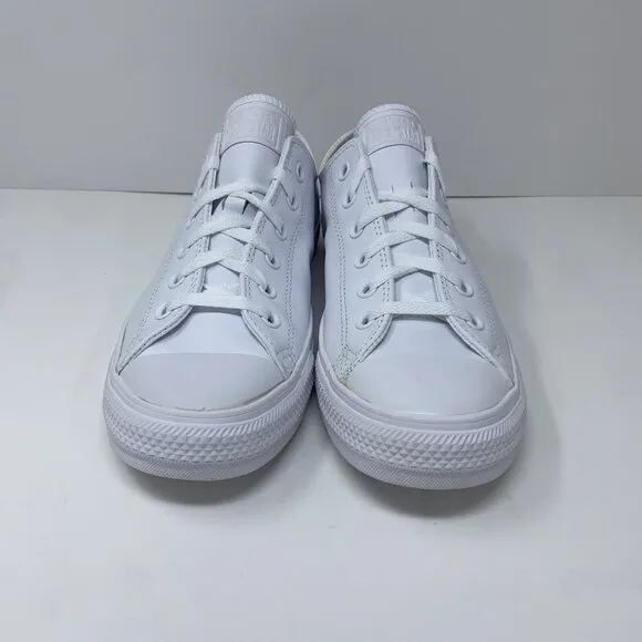 Converse Chuck Taylor All Star Low Ox White Leather Unisex Sneaker Shoes 136823C