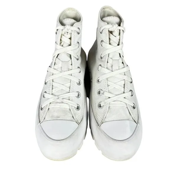 Converse Chuck Taylor‎ All Star Lugged Hi Platform Sneakers White Womens Size 8