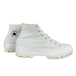 Converse Chuck Taylor‎ All Star Lugged Hi Platform Sneakers White Womens Size 8