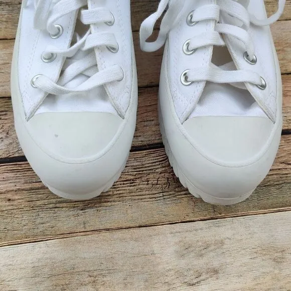 Converse Chuck Taylor All Star Lugged White Shoes Women's 10