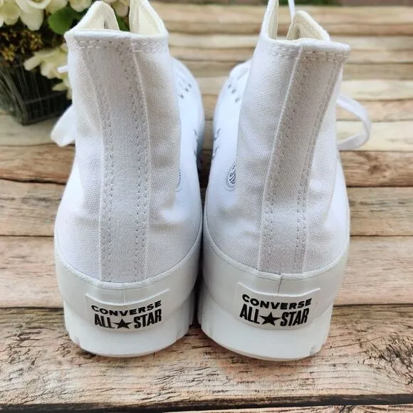Converse Chuck Taylor All Star Lugged White Shoes Women's 10