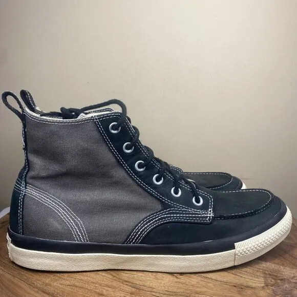Converse Chuck Taylor All Star Mens Gray And Black Size 12 High Top Shoes