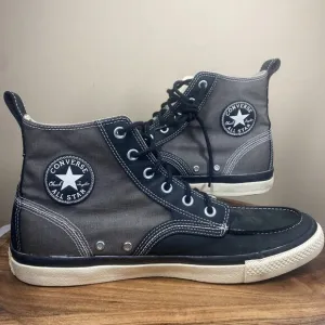 Converse Chuck Taylor All Star Mens Gray And Black Size 12 High Top Shoes