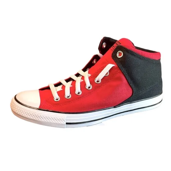 Converse Chuck Taylor All‎ Star Mens High Street Mid Red Sneakers