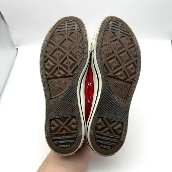 Converse Chuck Taylor All Star Shoes Low Top Red Women's 8 Men's 6 M9696