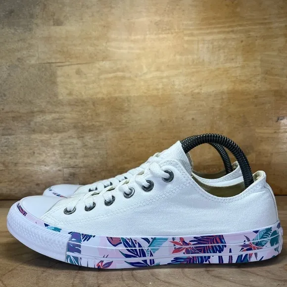 Converse Chuck Taylor All Star TROPIC Womens Size 9 Shoes Sneakers White 557348C