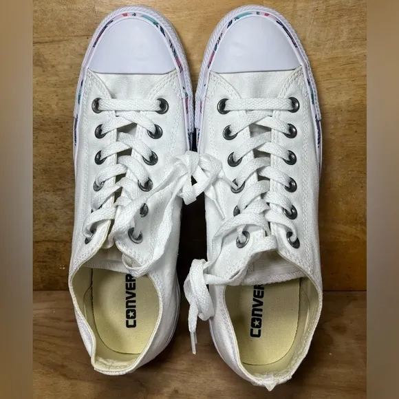 Converse Chuck Taylor All Star TROPIC Womens Size 9 Shoes Sneakers White 557348C