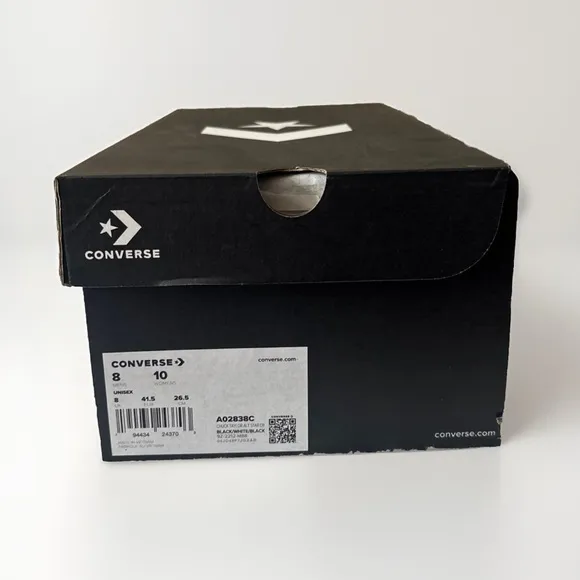 Converse Chuck Taylor Alt Star Low Black White size 8